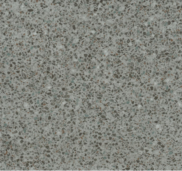 Interface LVT In The Mix Terrazzo Vinylboden / PVC/LVT / 50 cm x 50 cm / Blau, Grau
