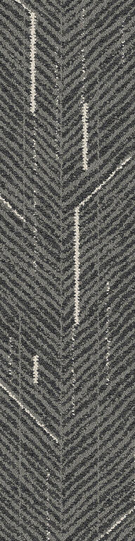 Interface Angular Times / Bouclé / 25 cm x 100 cm / Schwarz, Grau