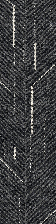 Interface Angular Times / Bouclé / 25 cm x 100 cm / Schwarz, Grau