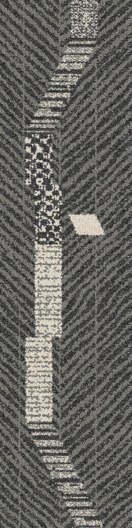 Interface Accent Hours / Bouclé / 25 cm x 100 cm / Schwarz, Grau