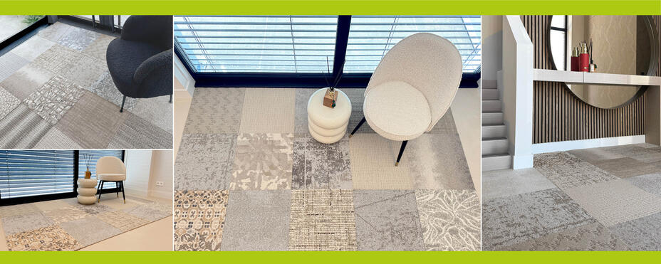 Japandi teppichfliesen