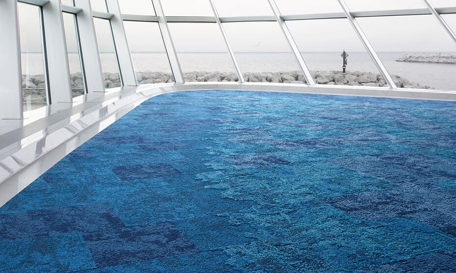 Blaue teppichfliesen / 